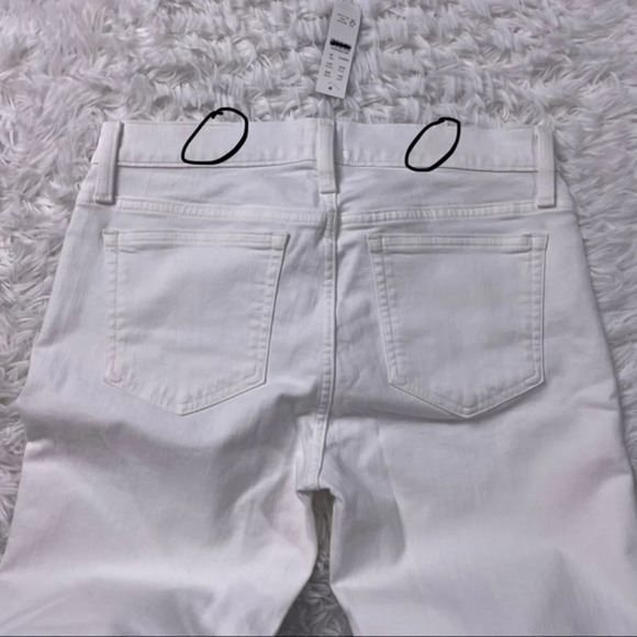 New with Defects J Crew 8” Toothpick Jeans White - Picture 9 of 10